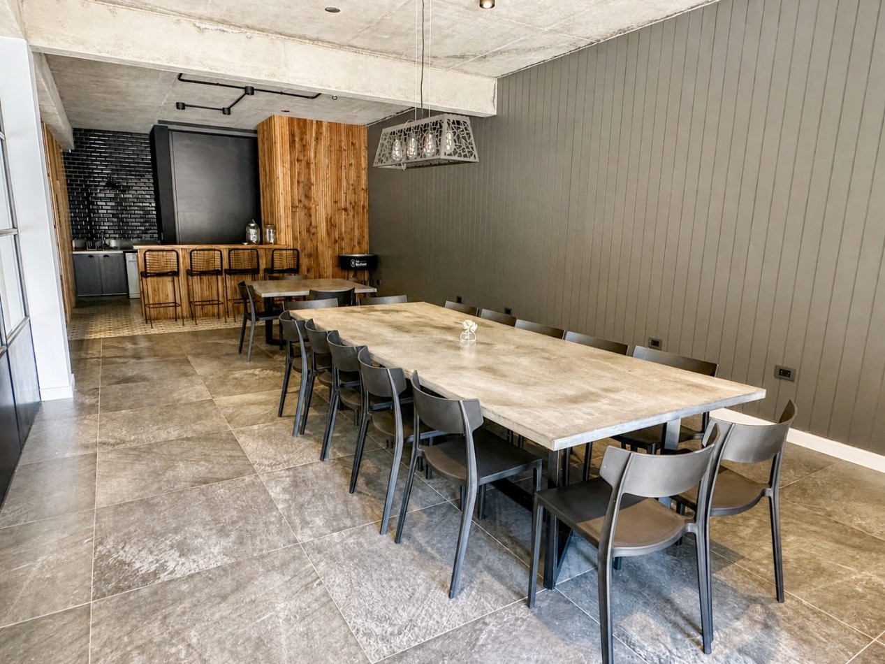 Departamento en alquiler de verano - Kalem I - Frontera Pinamar - Amenities, cochera, piscina, gimnasio, sauna