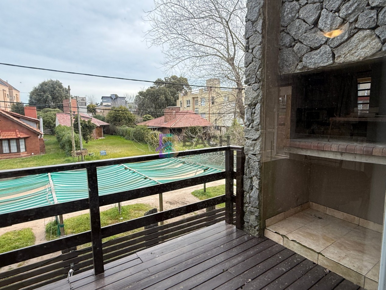 Departamento 3 ambientes en alquiler de verano por semanal a 150 metros del mar, 6 personas UF3