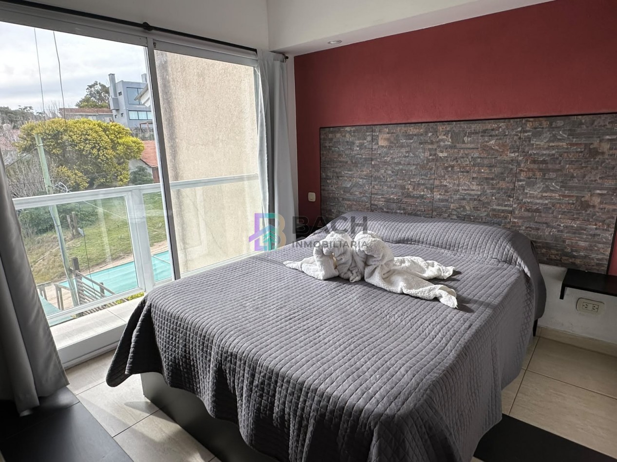 Departamento en alquiler de verano por semana cerca del mar, 2 ambientes con balcon para cuatro personas UF4