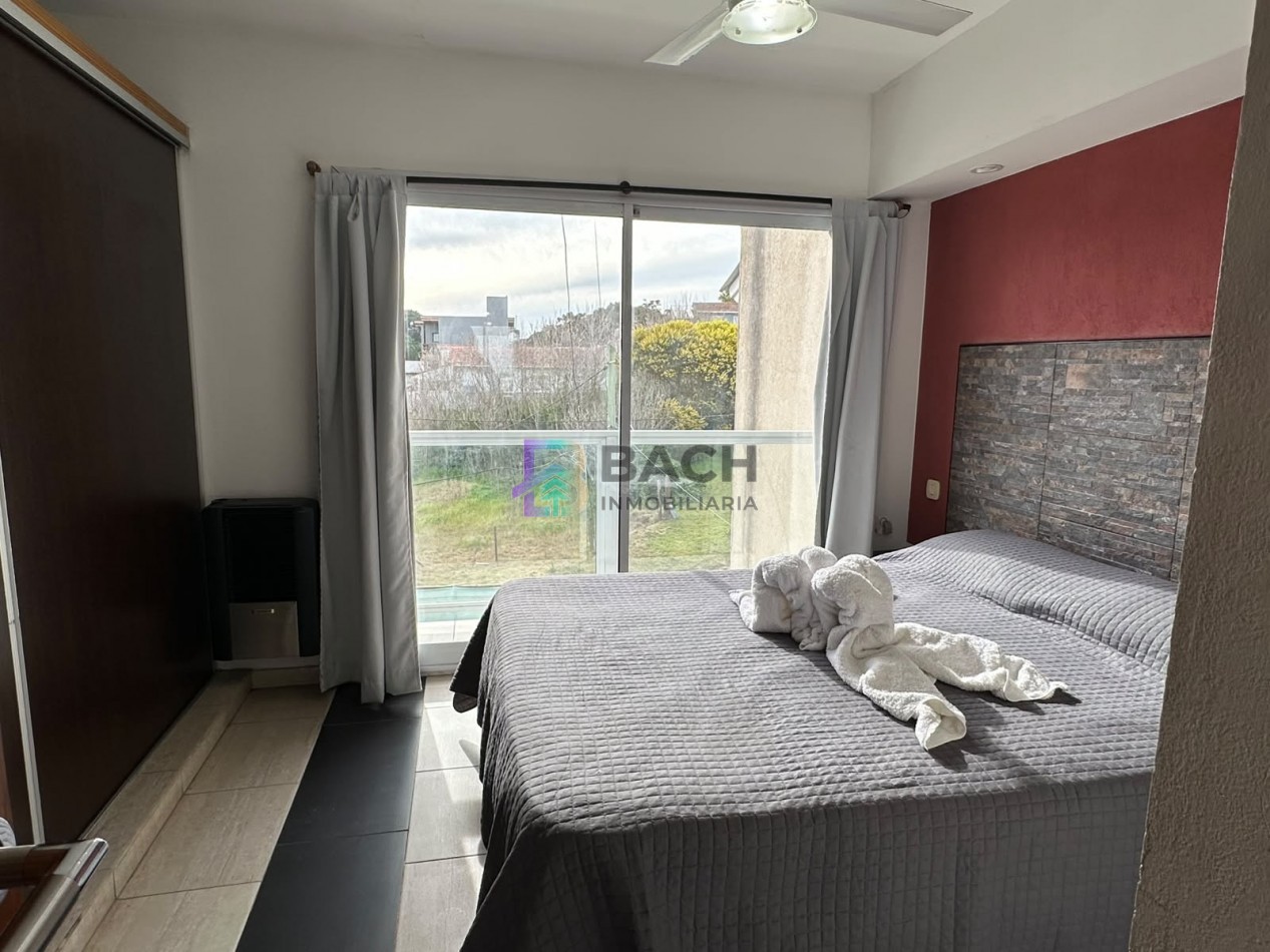 Departamento en alquiler de verano por semana cerca del mar, 2 ambientes con balcon para cuatro personas UF4