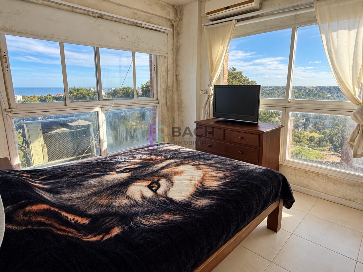 Departamento 4 ambientes con vista franca al mar en Pinamar sur