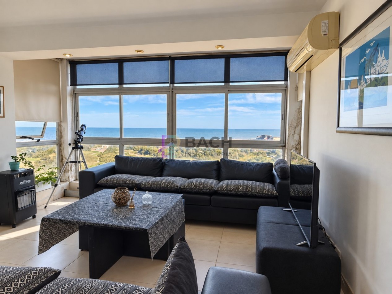 Departamento 4 ambientes con vista franca al mar en Pinamar sur