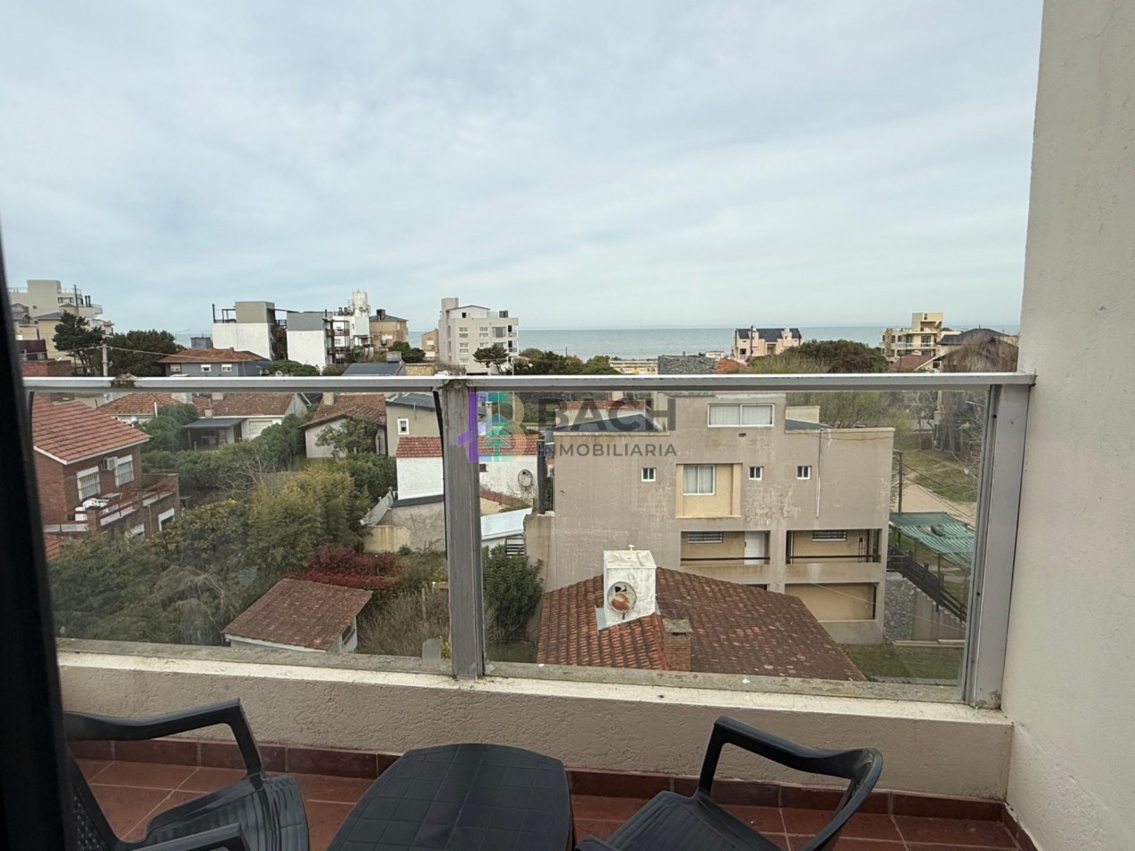 Departamento en alquiler de verano por semana cerca del mar, 3 ambientes con terraza para seis personas UF 6