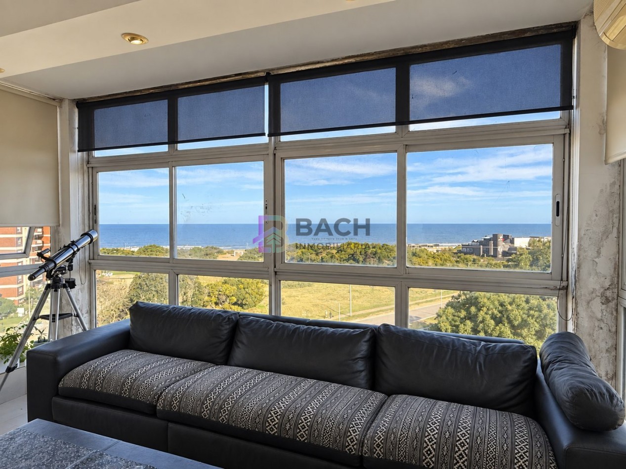 Departamento 4 ambientes con vista franca al mar en Pinamar sur
