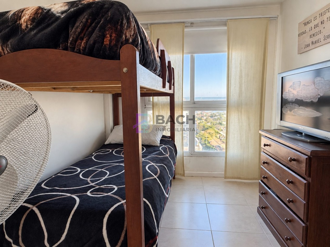 Departamento 4 ambientes con vista franca al mar en Pinamar sur
