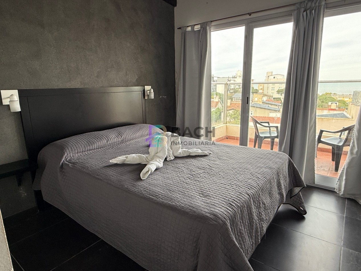 Departamento en alquiler de verano por semana cerca del mar, 3 ambientes con terraza para seis personas UF 6