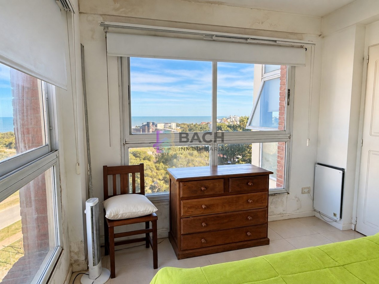 Departamento 4 ambientes con vista franca al mar en Pinamar sur