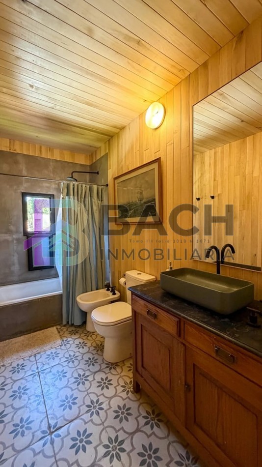 Casa en alquiler semanal para 6 personas en pinamar norte, con pisicina climatizada 