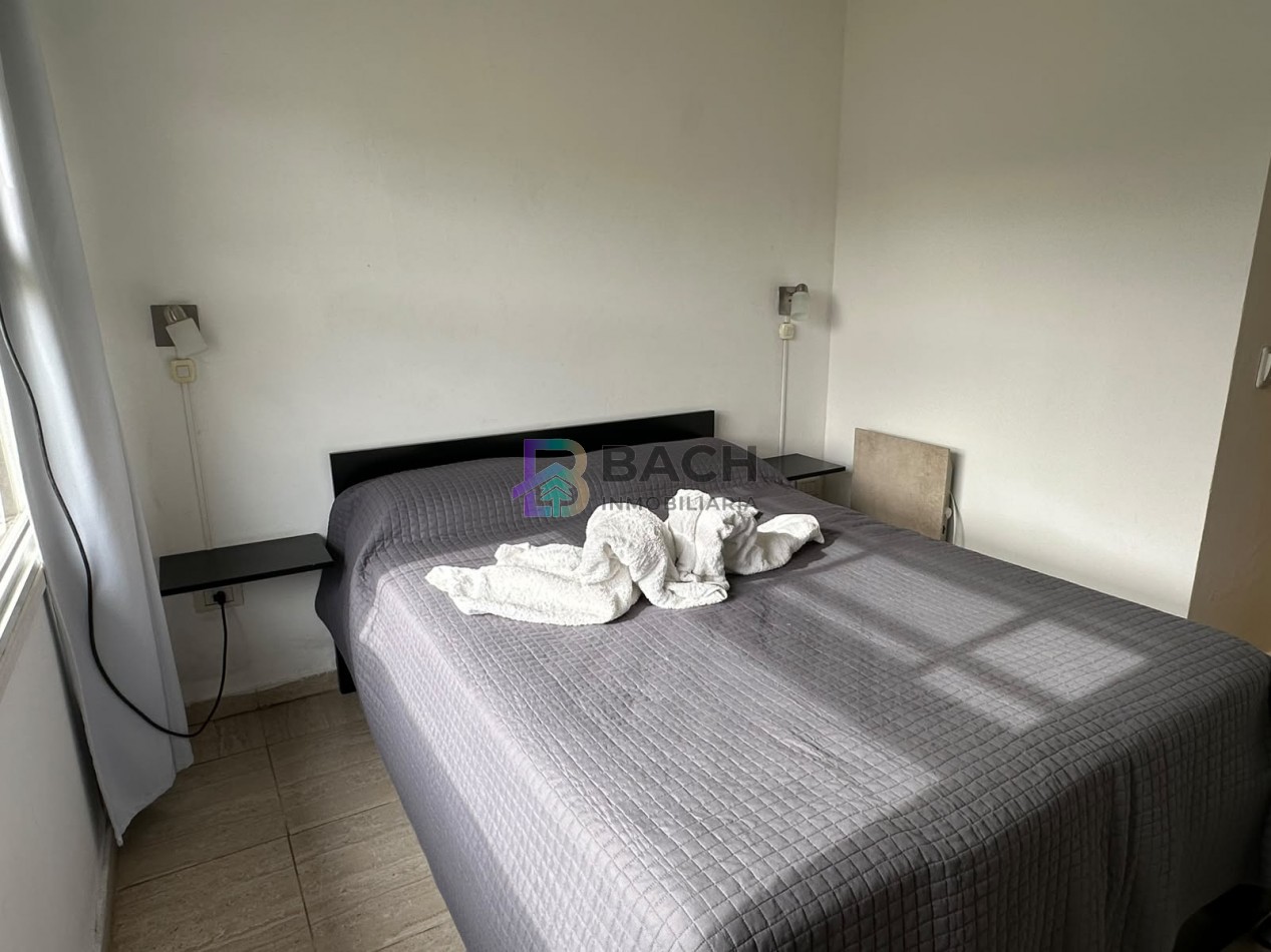 Departamento en alquiler de verano por semana cerca del mar, 2 ambientes con balcon para cuatro personas UF 1