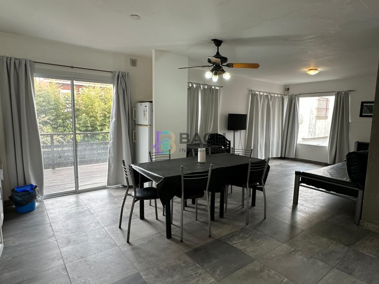 Departamento 3 ambientes en alquiler de verano por semanal a 150 metros del mar, 6 personas UF5