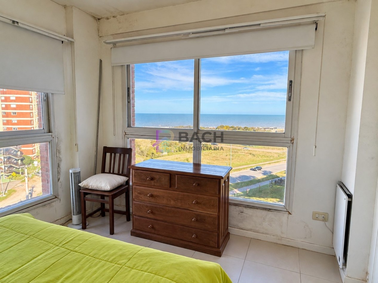 Departamento 4 ambientes con vista franca al mar en Pinamar sur