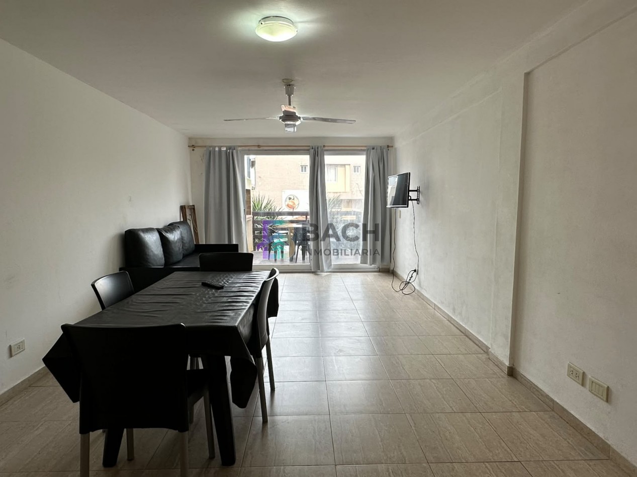 Departamento en alquiler de verano por semana cerca del mar, 2 ambientes con balcon para cuatro personas UF 1