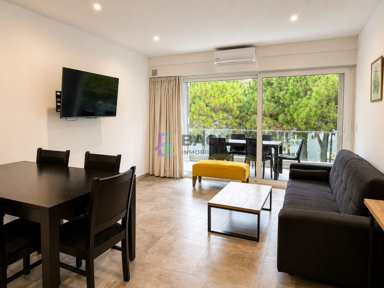 Departamento 3 ambientes en venta con dos cocheras y terraza privada en la frontera Pinamar, Renata norte