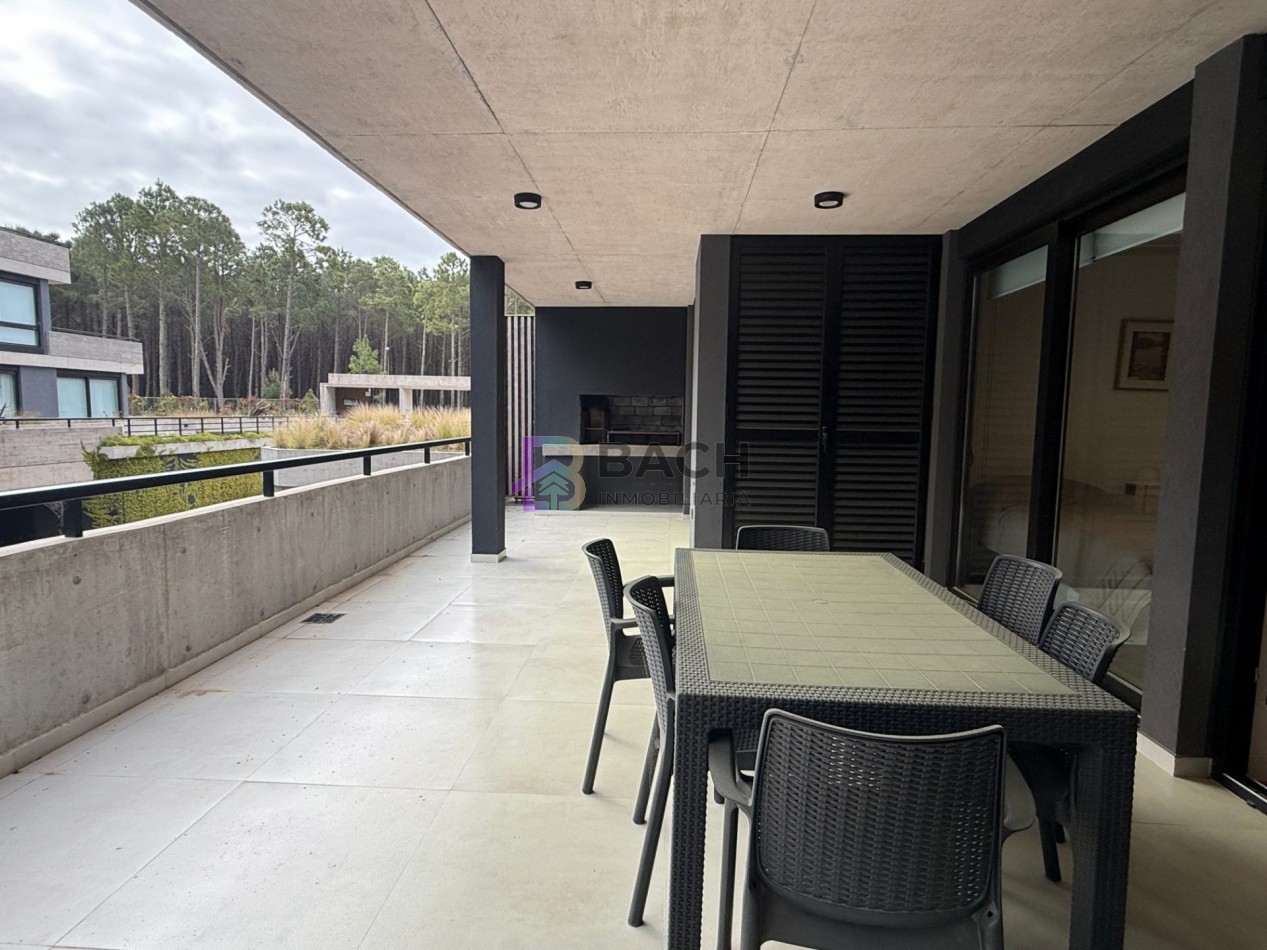 3 AMBIENTES ALQUILER DE VERANO EN PINAMAR FRONTERA, PARA 6 PERSONAS KALEM CON COCHERA