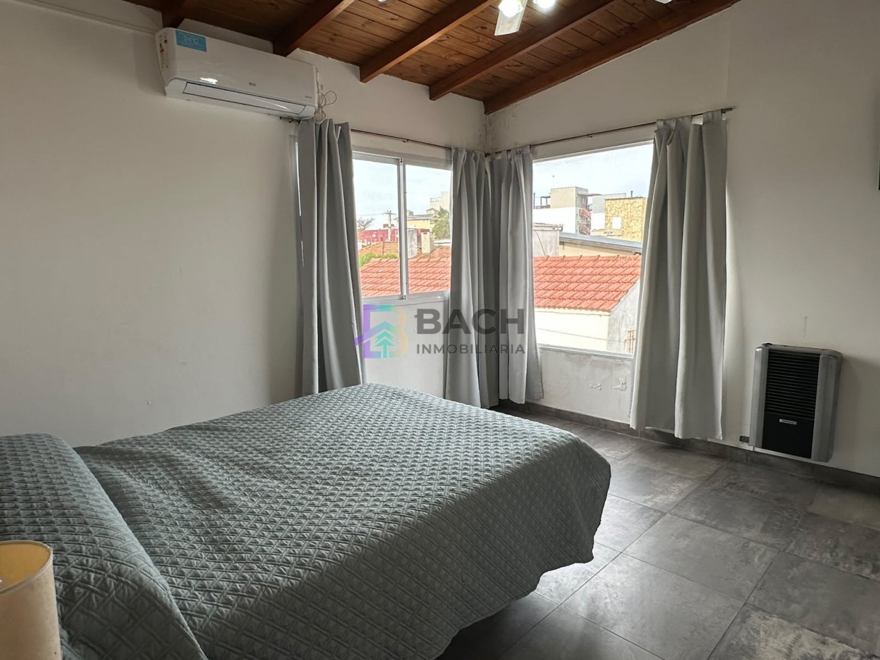 Departamento 3 ambientes en alquiler de verano por semanal a 150 metros del mar, 6 personas UF5