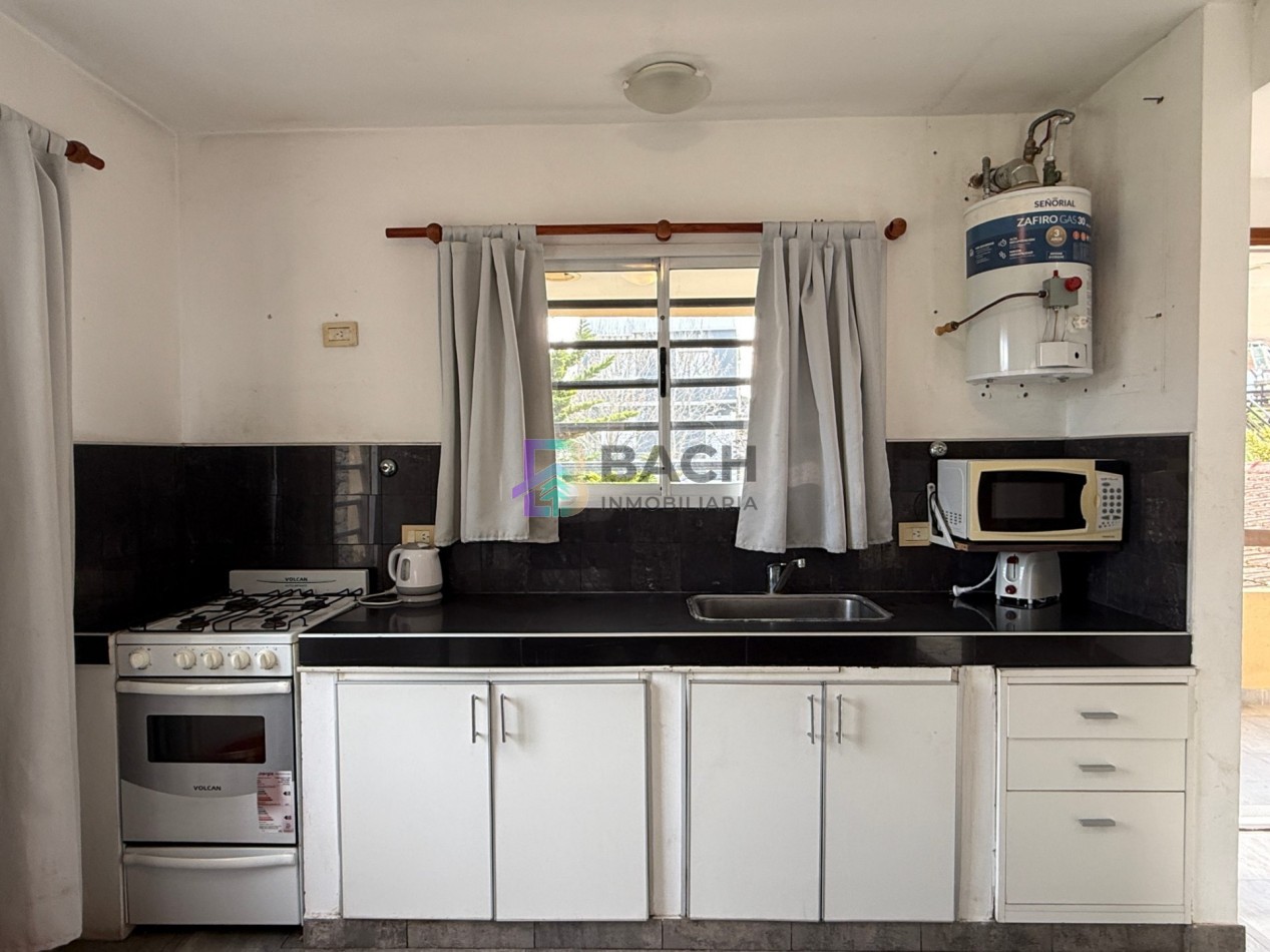 Departamento 3 ambientes en alquiler de verano por semanal a 150 metros del mar, 6 personas UF3