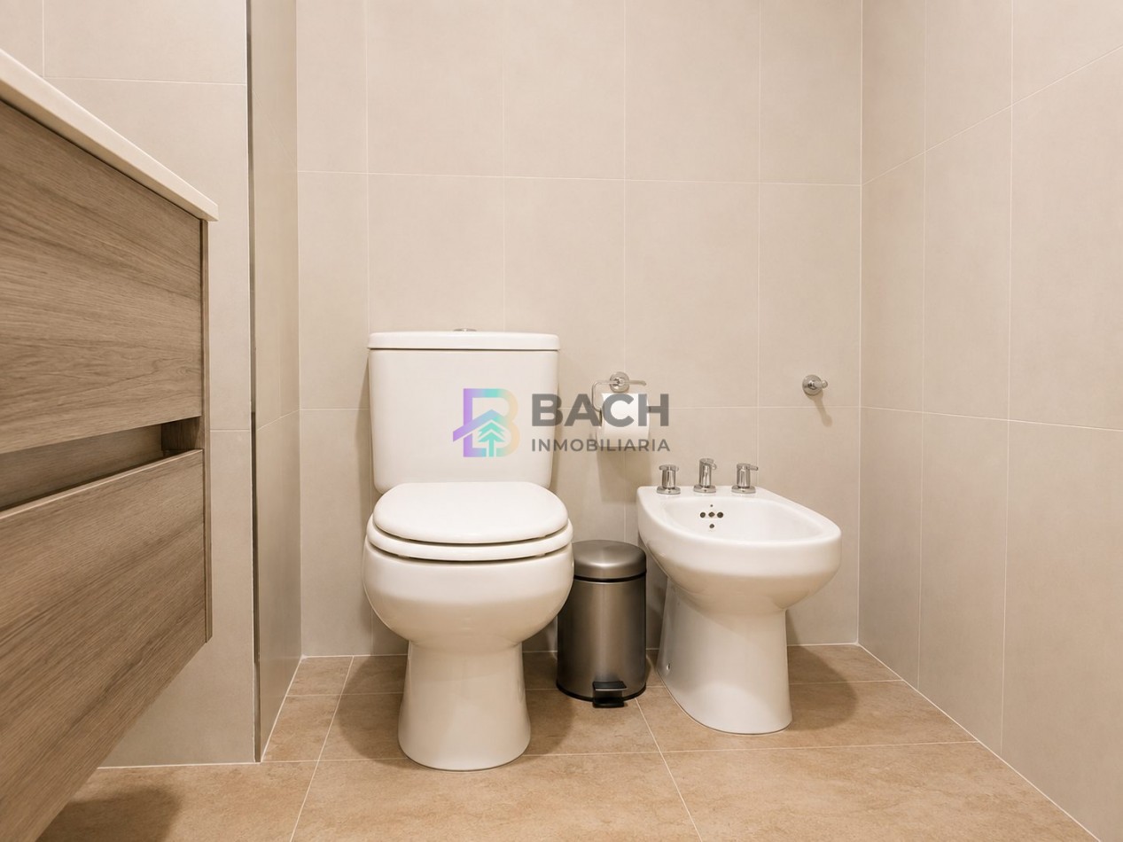 Departamento 3 ambientes en venta con dos cocheras y terraza privada en la frontera Pinamar, Renata norte