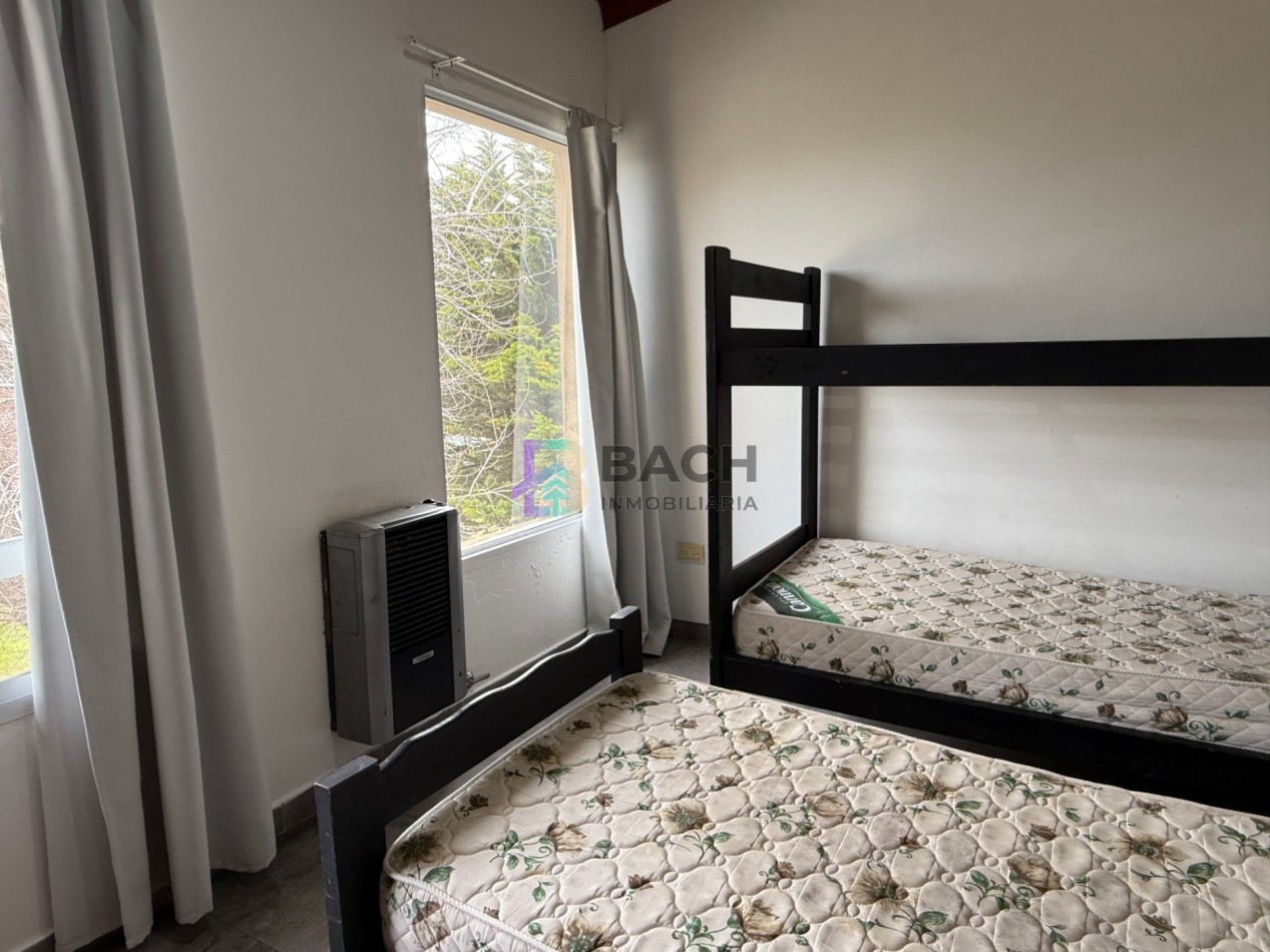 Departamento 3 ambientes en alquiler de verano por semanal a 150 metros del mar, 6 personas UF3