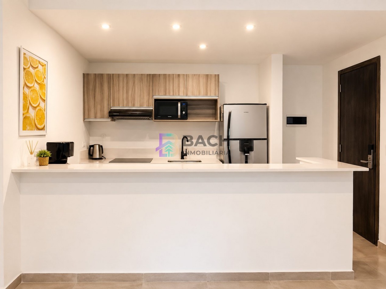 Departamento 3 ambientes en venta con dos cocheras y terraza privada en la frontera Pinamar, Renata norte