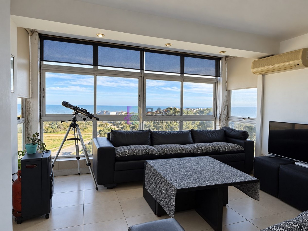 Departamento 4 ambientes con vista franca al mar en Pinamar sur