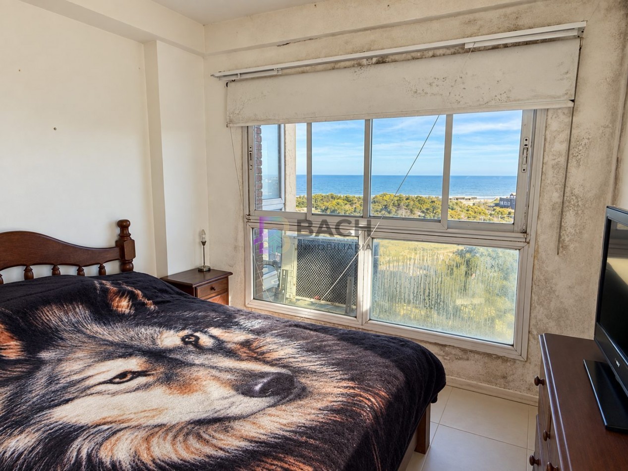 Departamento 4 ambientes con vista franca al mar en Pinamar sur