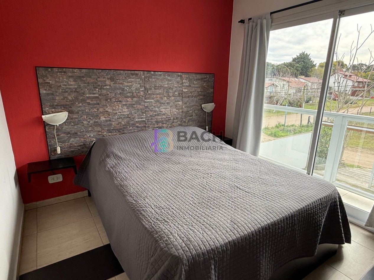 Departamento en alquiler de verano por semana cerca del mar, 2 ambientes con balcon para cuatro personas UF3