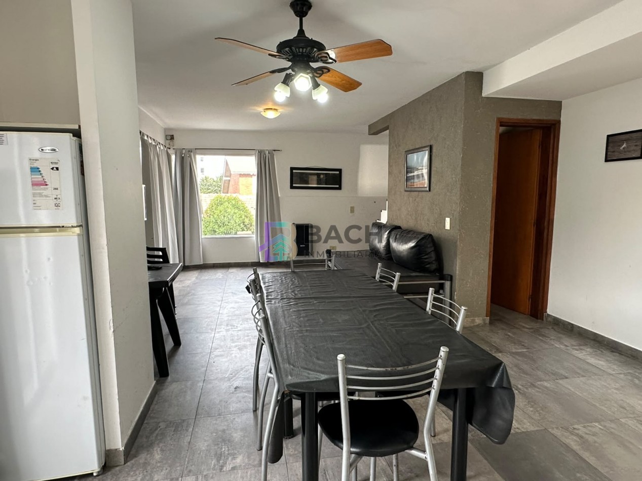 Departamento 3 ambientes en alquiler de verano por semanal a 150 metros del mar, 6 personas UF5