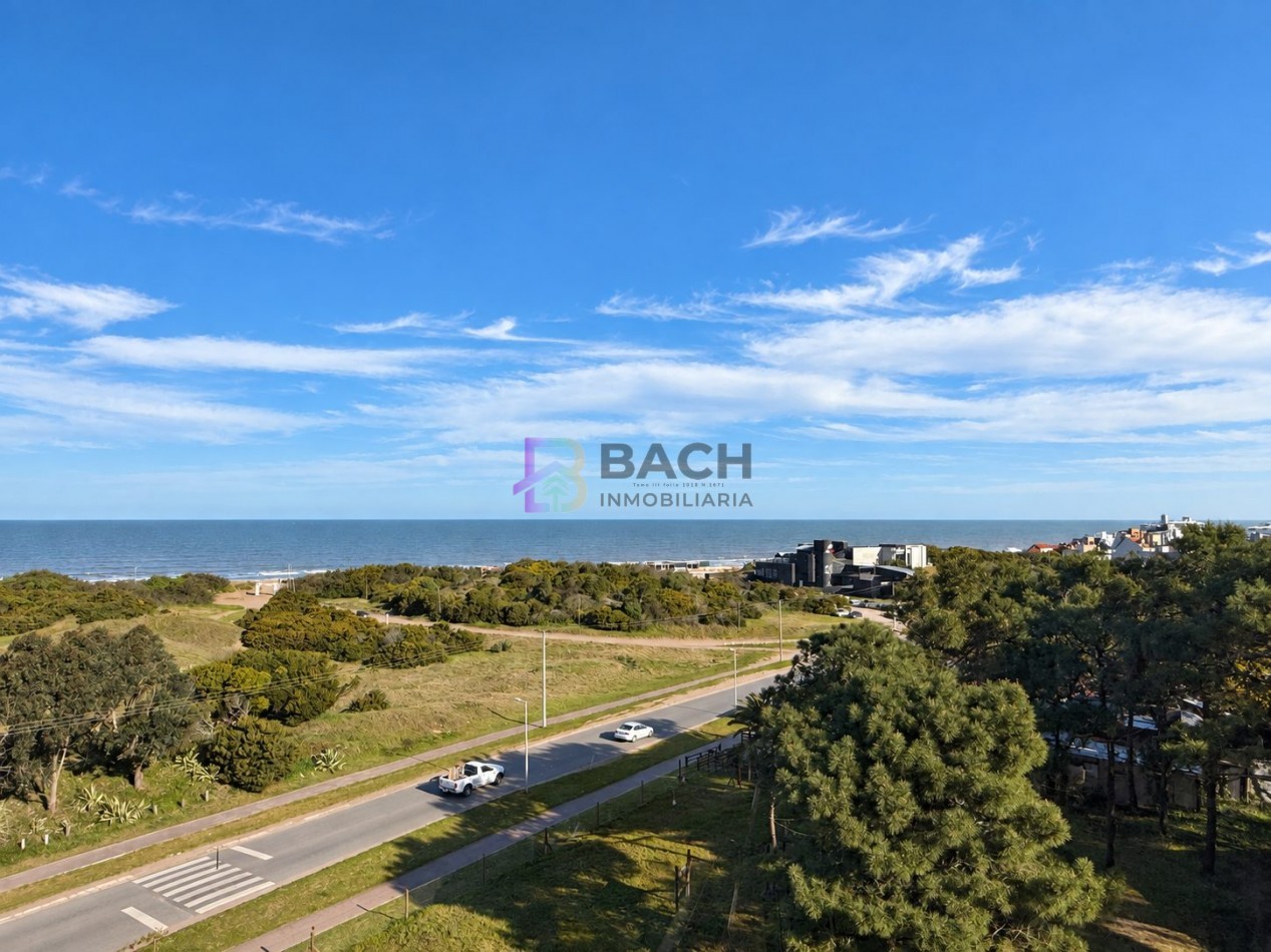 Departamento 4 ambientes con vista franca al mar en Pinamar sur