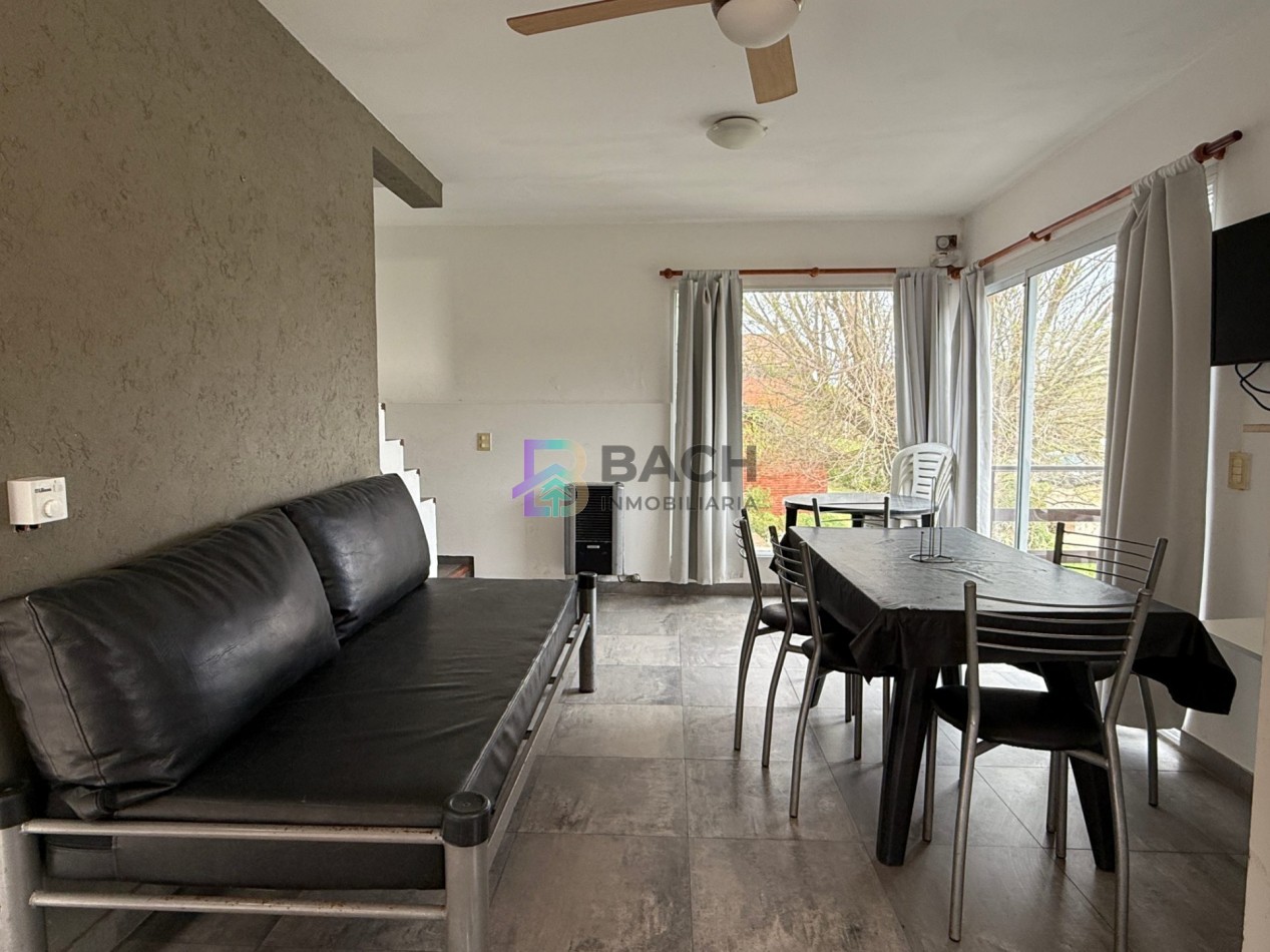 Departamento 3 ambientes en alquiler de verano por semanal a 150 metros del mar, 6 personas UF3
