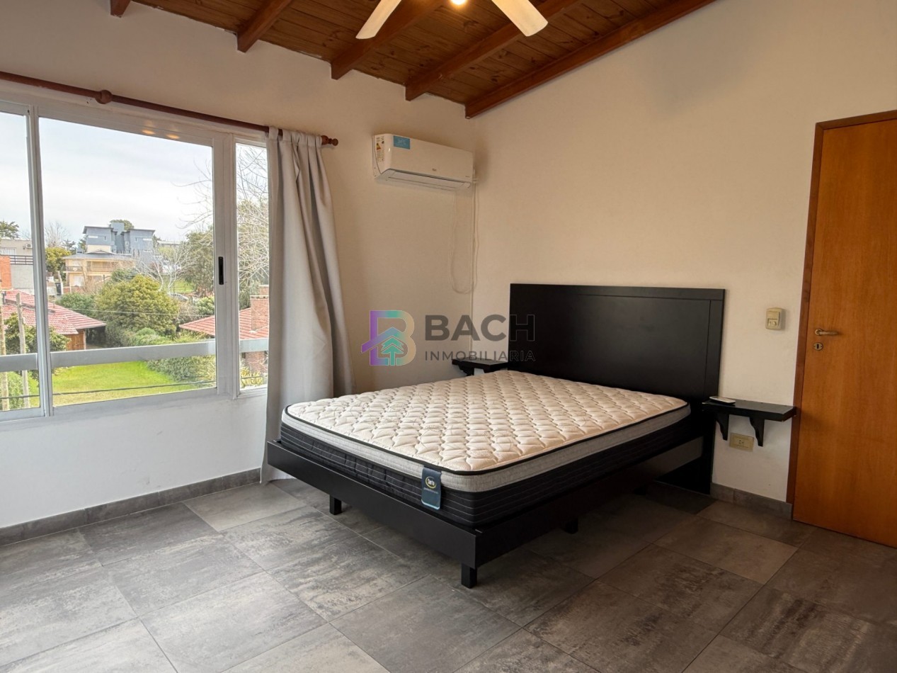 Departamento 3 ambientes en alquiler de verano por semanal a 150 metros del mar, 6 personas UF3