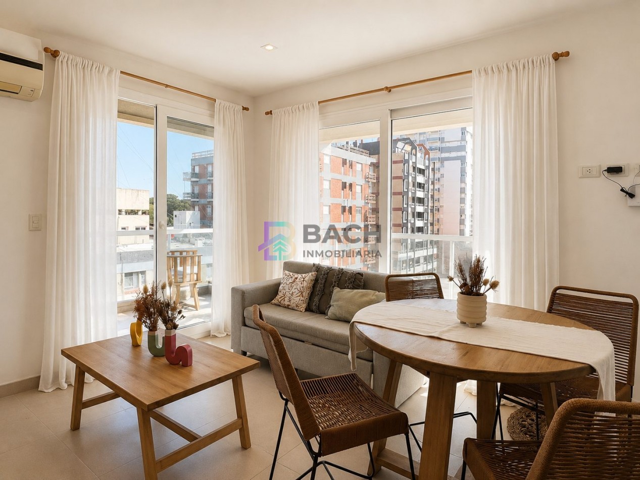 Departamento 2 ambientes a la venta en el centro de pinamar, moderno, centrico, luminoso, renata