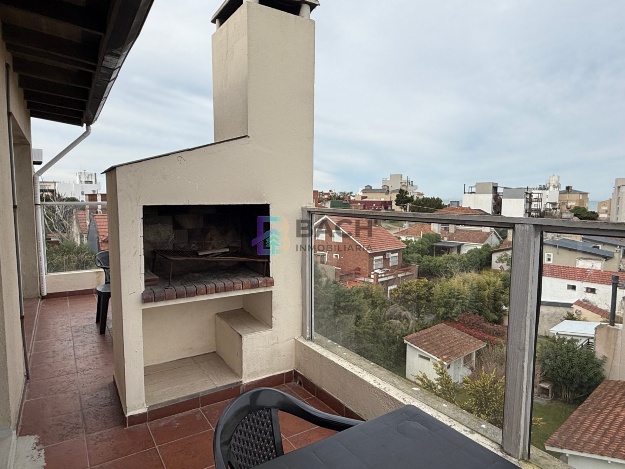 Departamento en alquiler de verano por semana cerca del mar, 3 ambientes con terraza para seis personas UF 6