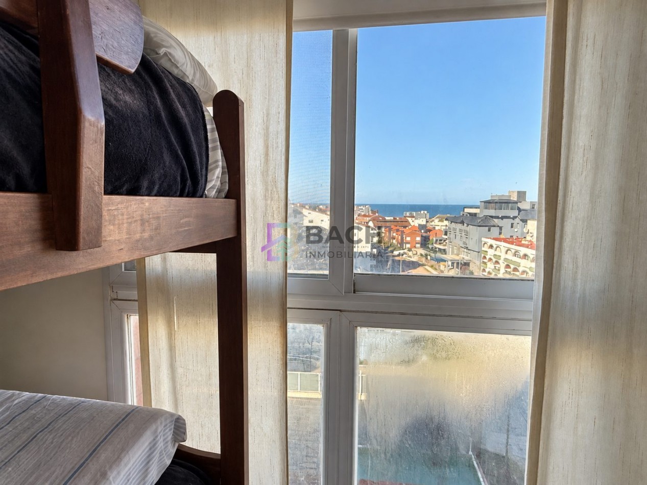 Departamento 4 ambientes con vista franca al mar en Pinamar sur
