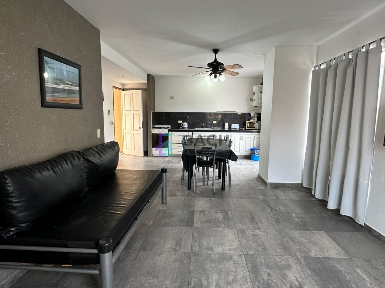 Departamento 3 ambientes en alquiler de verano por semanal a 150 metros del mar, 6 personas UF5
