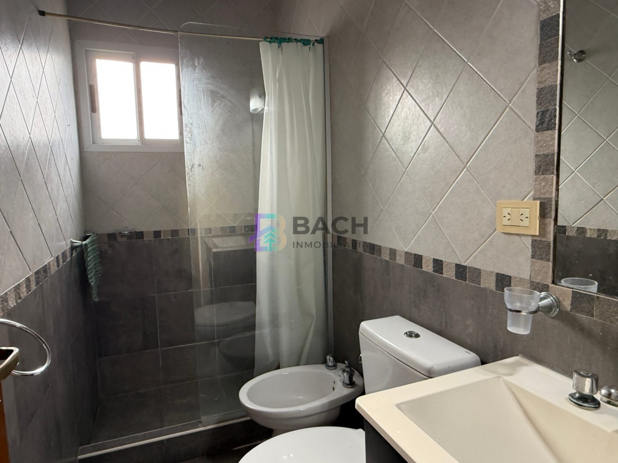 Departamento 3 ambientes en alquiler de verano por semanal a 150 metros del mar, 6 personas UF3