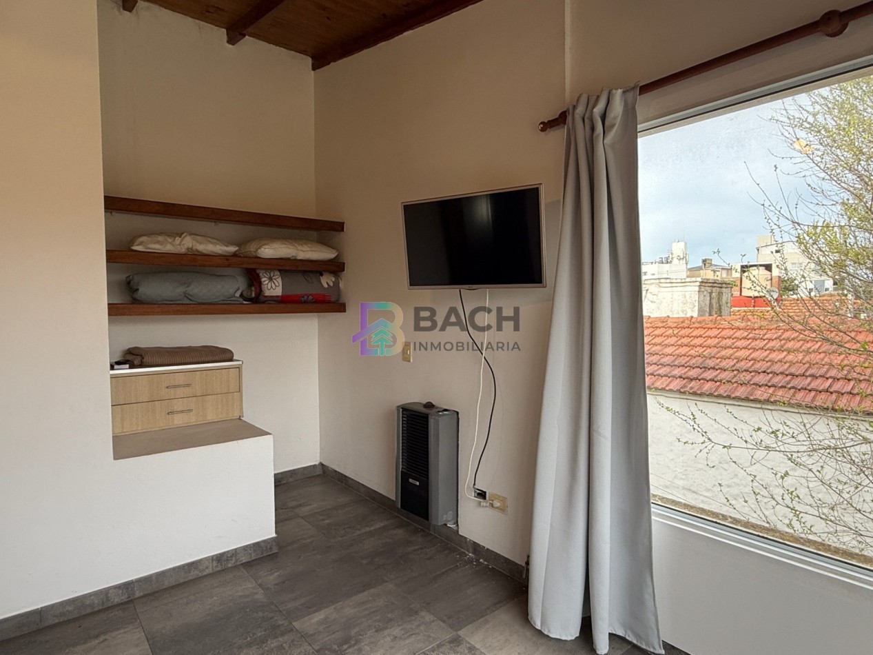 Departamento 3 ambientes en alquiler de verano por semanal a 150 metros del mar, 6 personas UF3