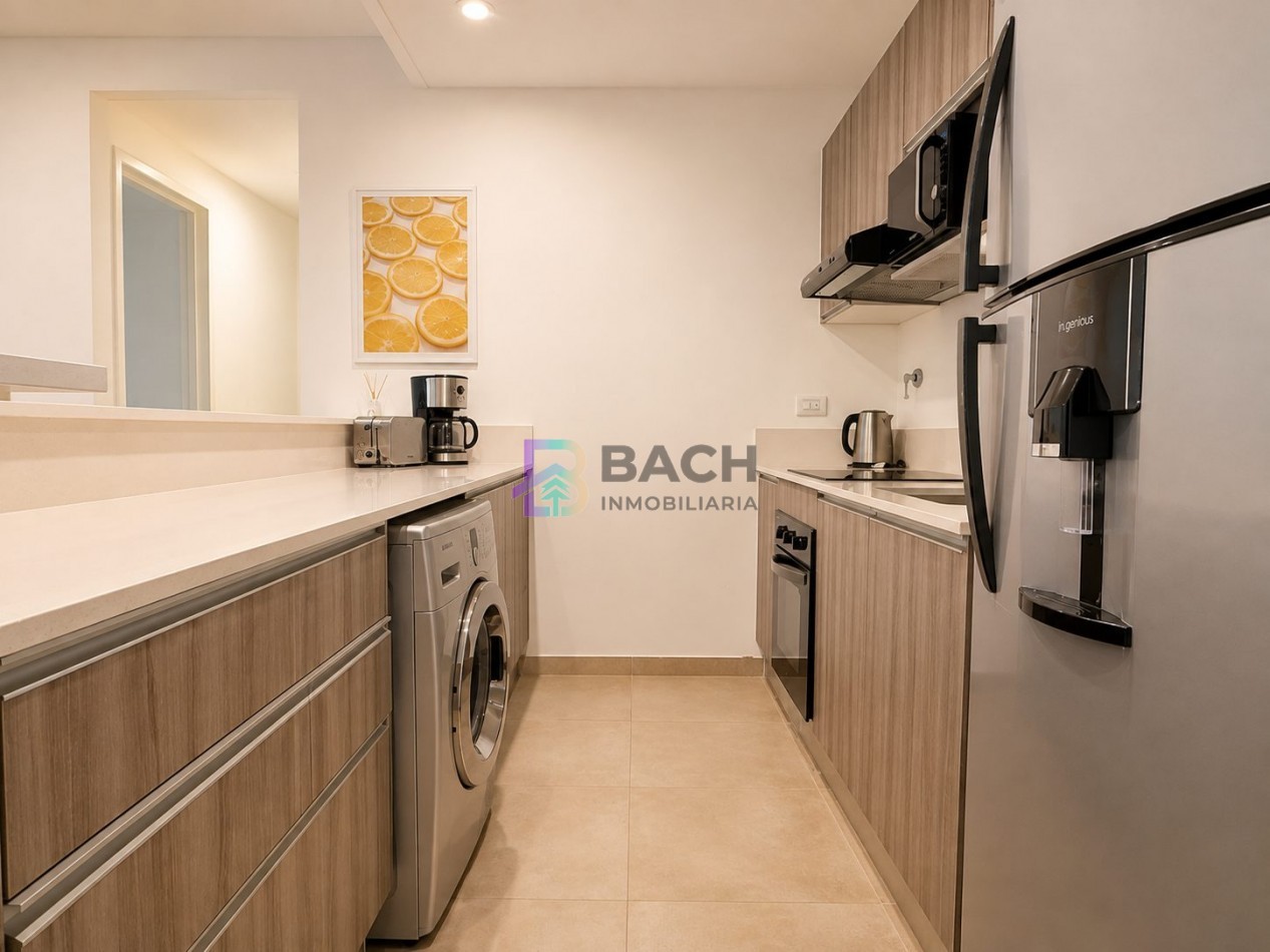 Departamento 3 ambientes en venta con dos cocheras y terraza privada en la frontera Pinamar, Renata norte