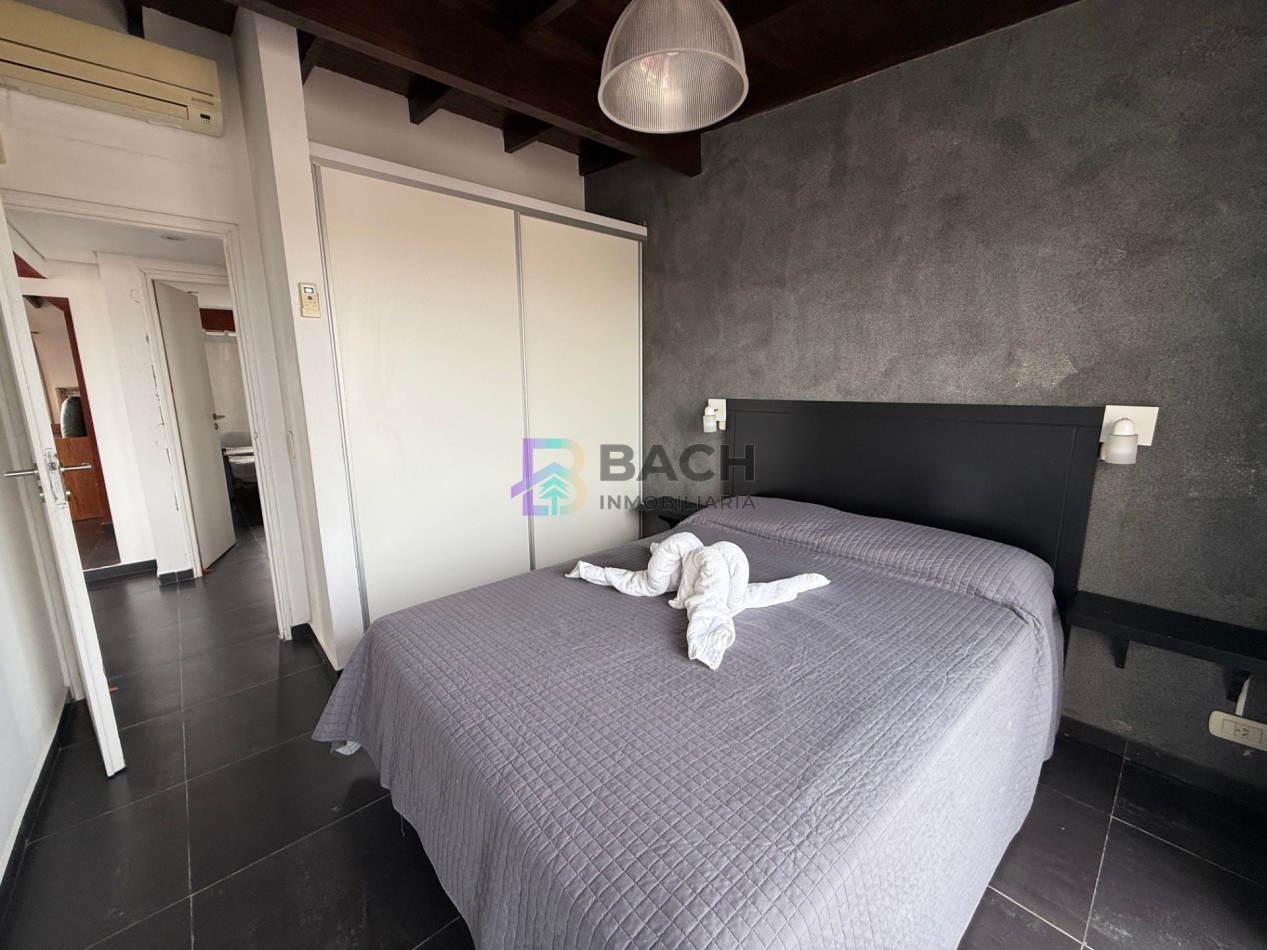 Departamento en alquiler de verano por semana cerca del mar, 3 ambientes con terraza para seis personas UF 6