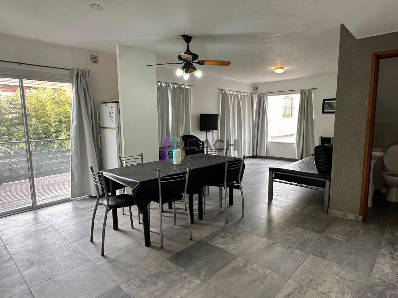 Departamento 3 ambientes en alquiler de verano por semanal a 150 metros del mar, 6 personas UF5