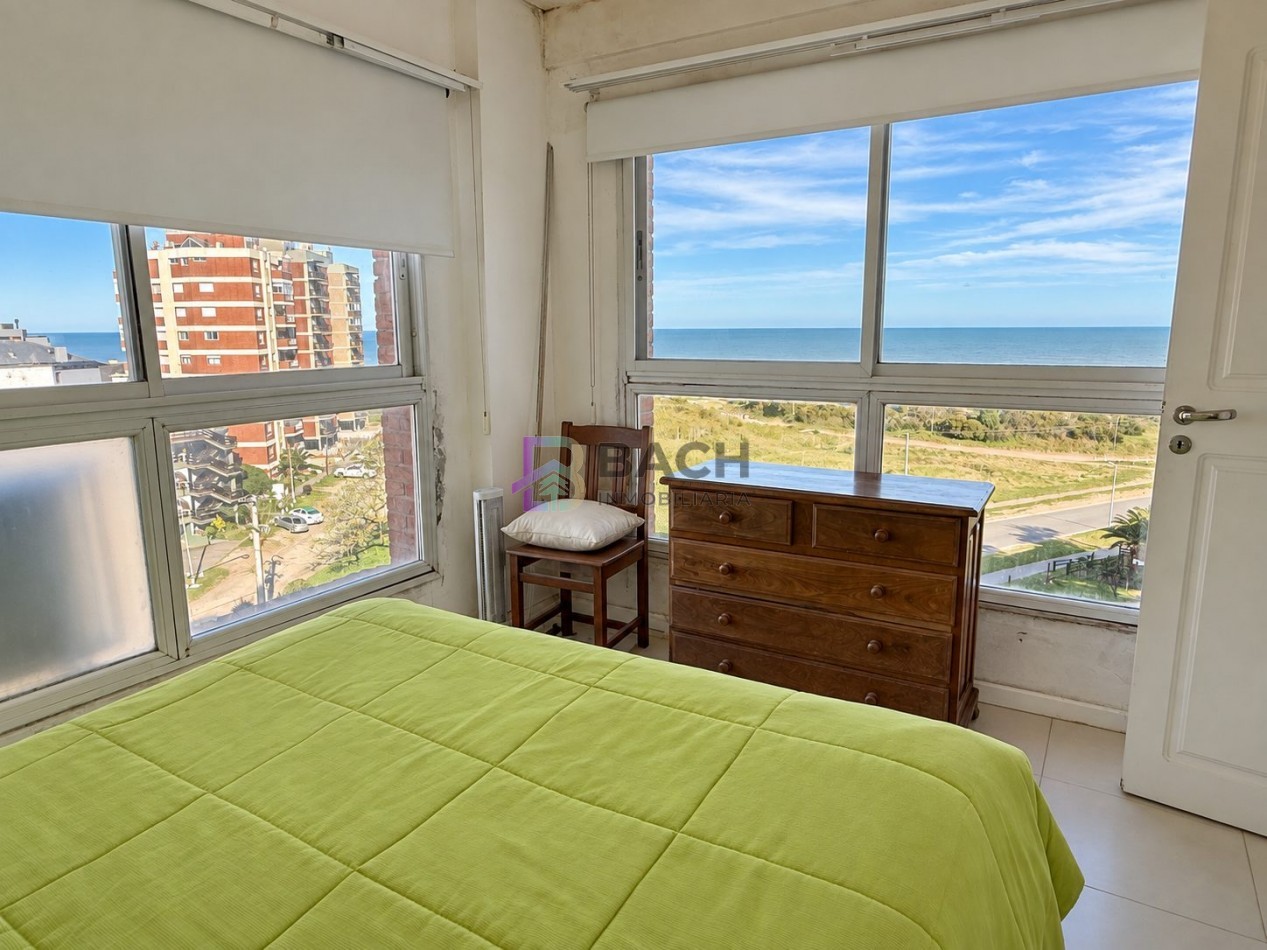 Departamento 4 ambientes con vista franca al mar en Pinamar sur