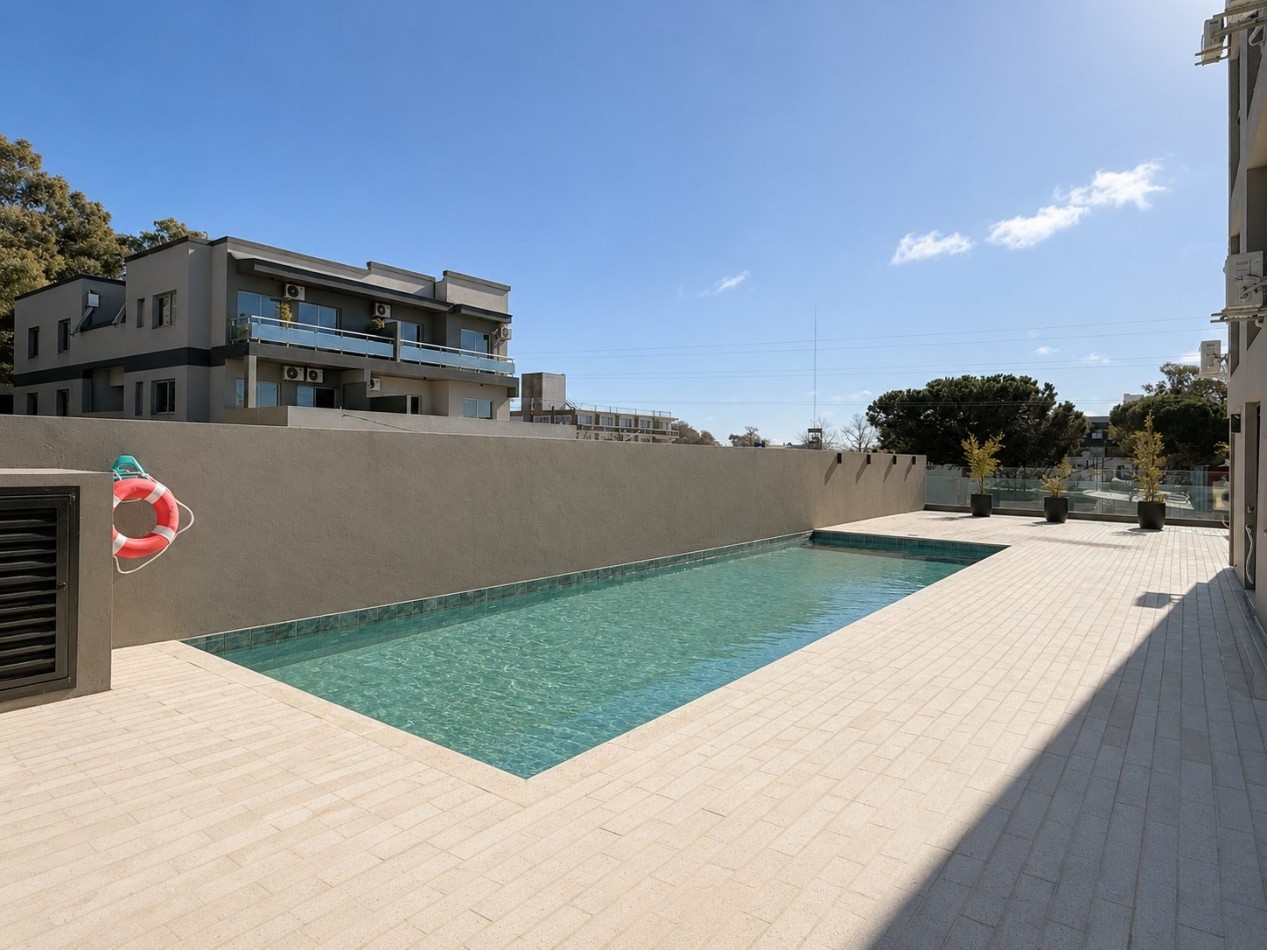 Departamento 2 ambiente en venta en Pinamar, a estrenar, moderno, con amenities - Evalua permuta parcial 