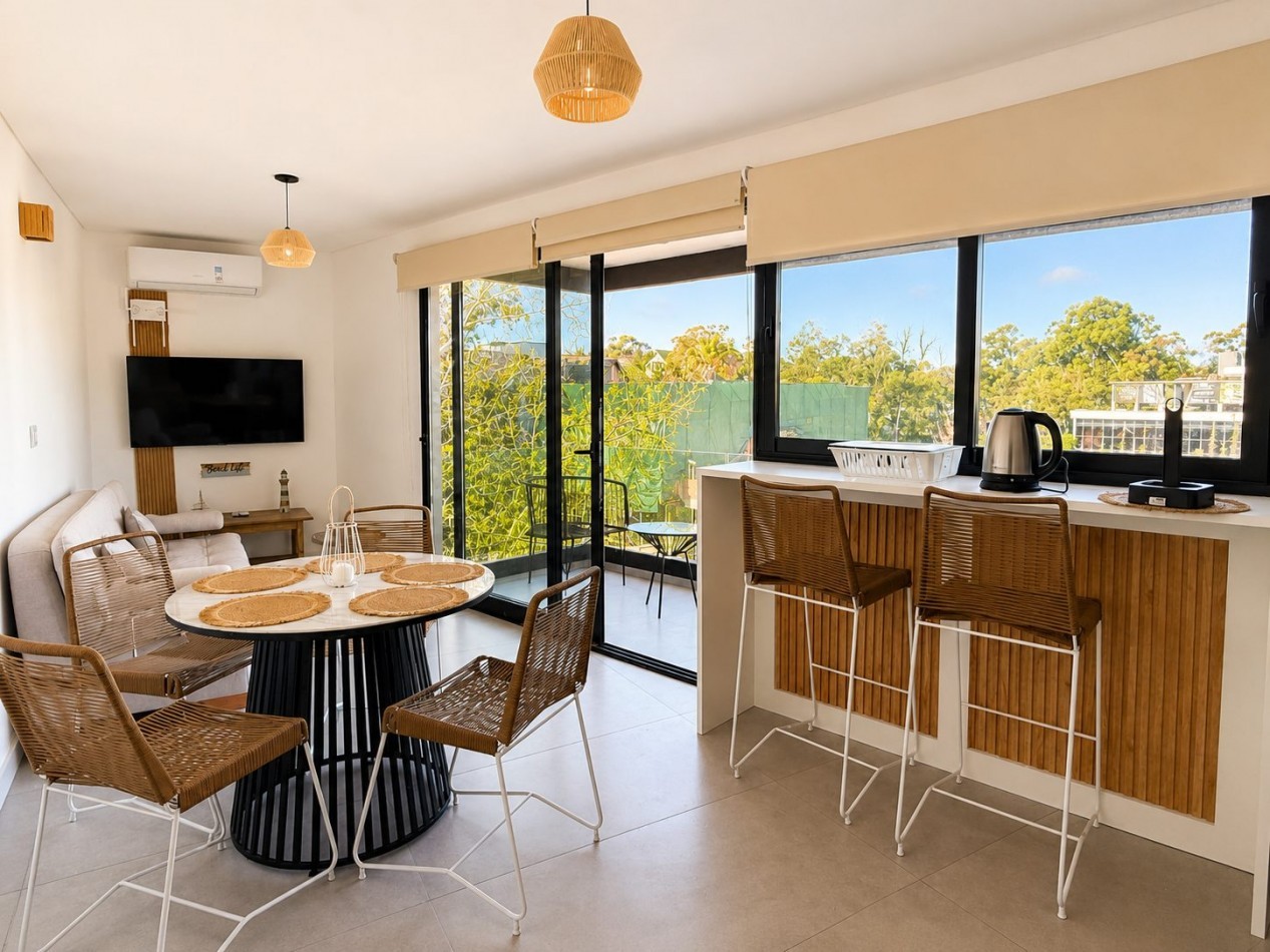 Departamento 2 ambiente en venta en Pinamar, a estrenar, moderno, con amenities - Evalua permuta parcial 