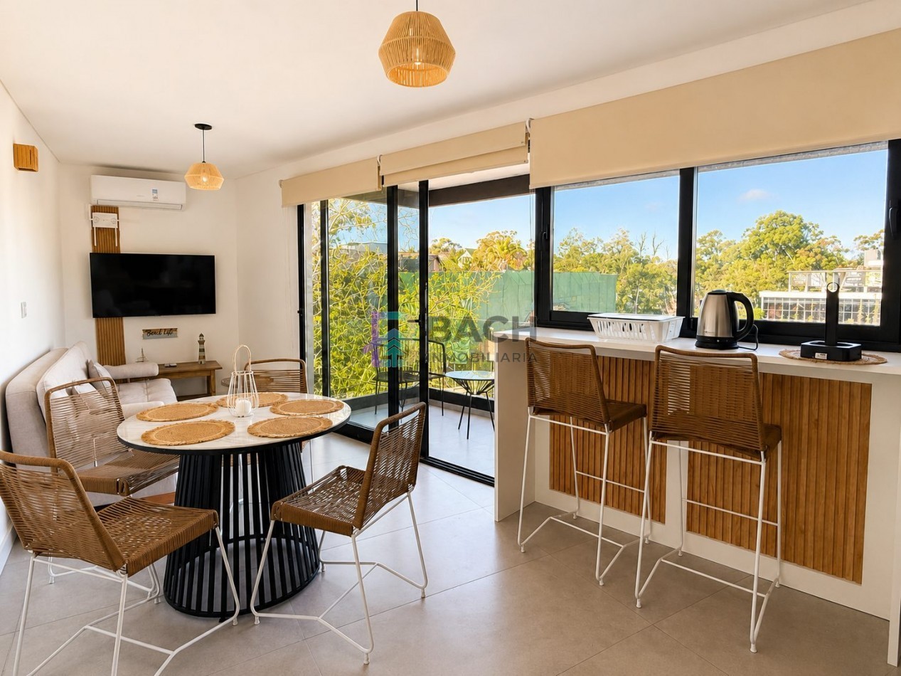 Departamento 2 ambiente en venta en Pinamar, a estrenar, moderno, con amenities - Evalua permuta parcial 