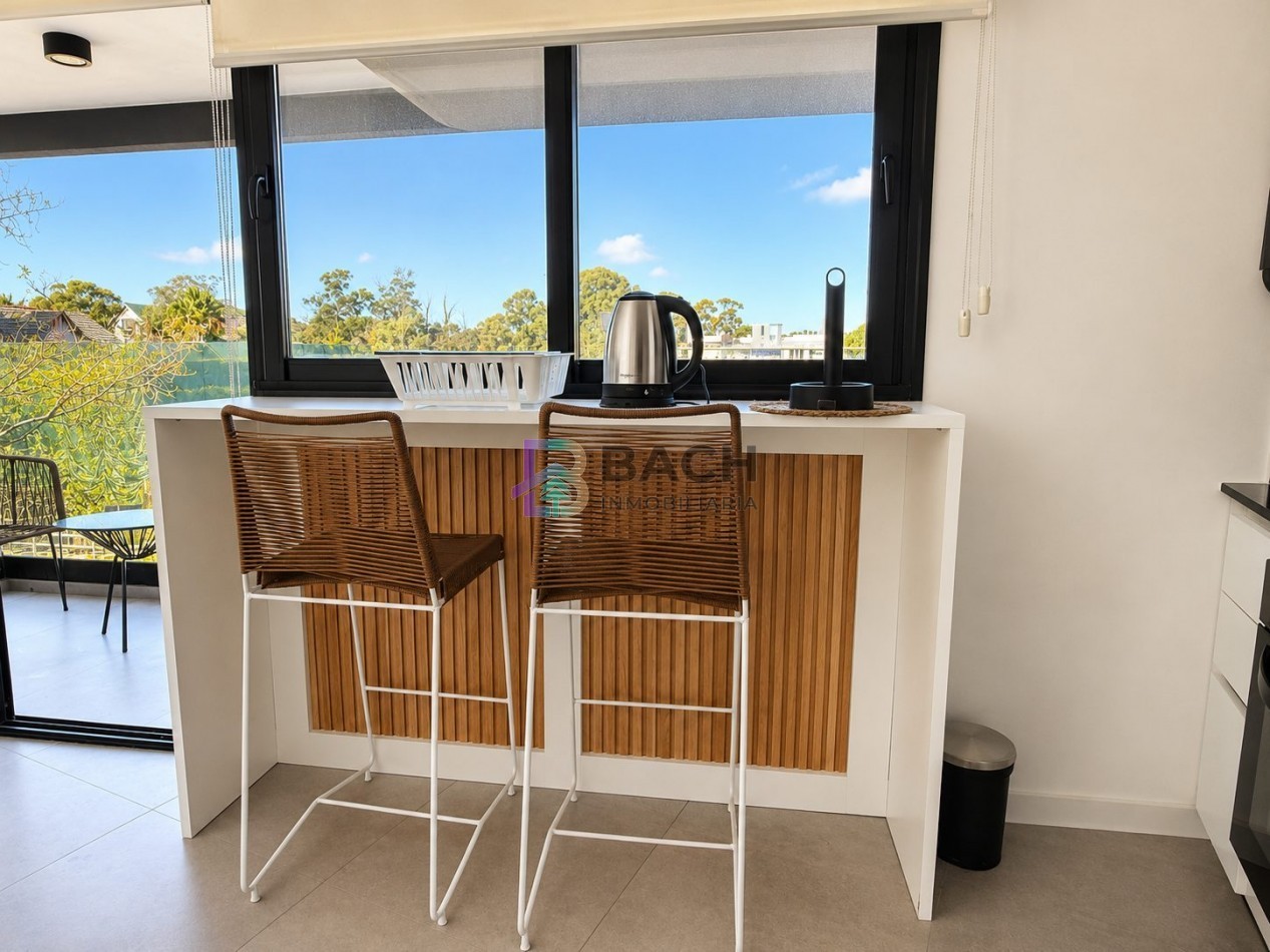 Departamento 2 ambiente en venta en Pinamar, a estrenar, moderno, con amenities - Evalua permuta parcial 